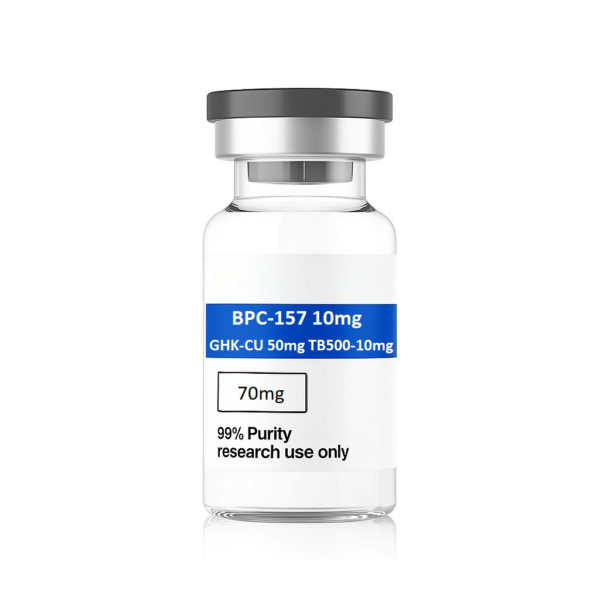 BPC-157-10mg–GHK-CU-50mg–TB500-10mg—70mg bottle